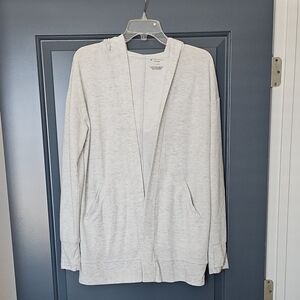 Cozy Gray Hoodie Cardigan